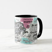 Redewendungen für Vater-positive Bejahungen Tasse (VorderseiteRechts)