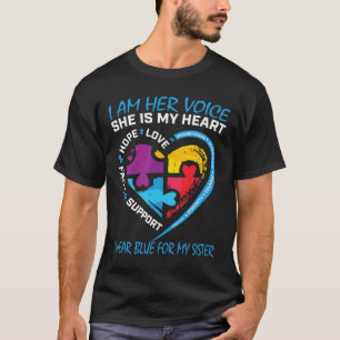 Redewendungen Puzzle ich tragen Blau für meine Sch T-Shirt