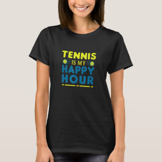 Redewendungen Tennis ist mein Glückspilz für Männe T-Shirt