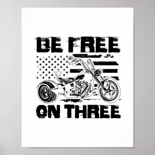Redewendungen | Triker Trikes Motorrad Geschenke Poster (Vorne)
