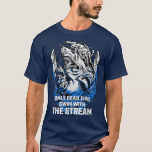 Redewendungen von Haien Motivation nur zum Toten F T-Shirt