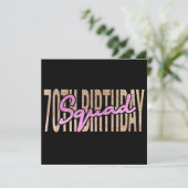 Redewendungen zum 70. Geburtstag Einladung (Stehend Vorderseite)