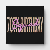 Redewendungen zum 70. Geburtstag Fotoplatte (Vorderseite)