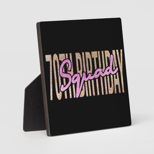 Redewendungen zum 70. Geburtstag Fotoplatte (Vorderseite)