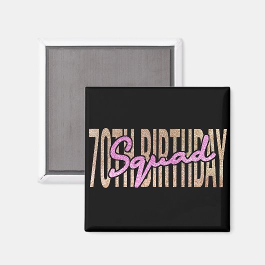 Redewendungen zum 70. Geburtstag Magnet (Vorderseite/Rückseite)