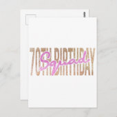 Redewendungen zum 70. Geburtstag Postkarte (Vorne/Hinten)