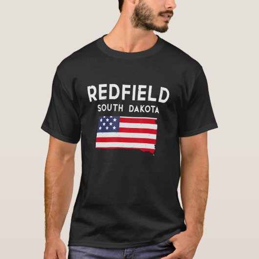Redfield South Dakota USA Staat America Travel Sou T-Shirt (Vorderseite)