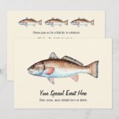 Redfish-Event-Einladungen Einladung (Vorne/Hinten)