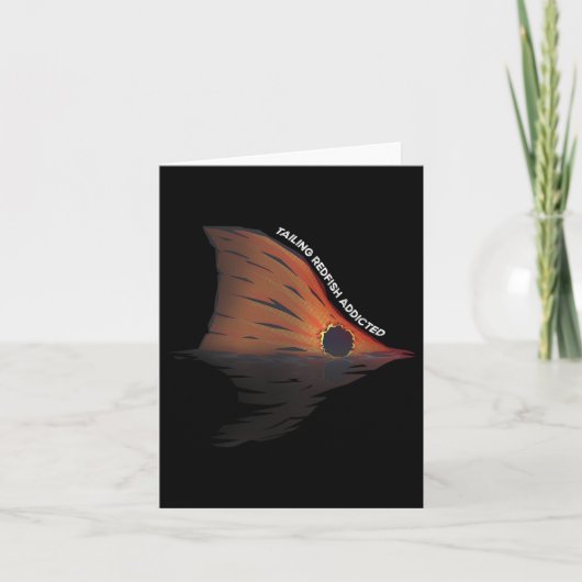 Redfish Fischen Witz Redangeln Red Drum F Karte (Vorderseite)