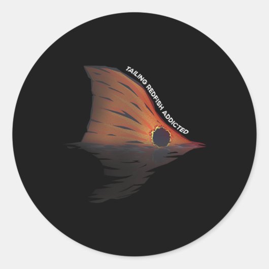 Redfish Fischen Witz Redangeln Red Drum F Runder Aufkleber (Vorderseite)