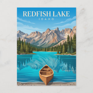 Redfish Lake Idaho Postkarte