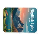 Redfish Lake USA Magnet (Horizontal)