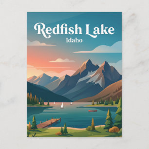 Redfish Lake USA Postkarte
