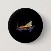 Redfish Red Drum Fish Shirt Redfish Schwanz Button (Vorderseite)