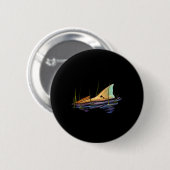 Redfish Red Drum Fish Shirt Redfish Schwanz Button (Vorne & Hinten)