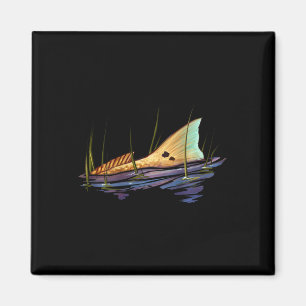 Redfish Red Drum Fish Shirt Redfish Schwanz Magnet