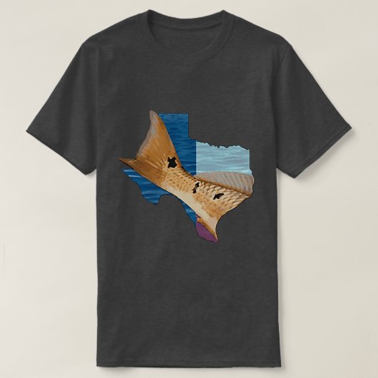 Redfish Teas Flag Fishing 1514 T-Shirt (Design vorne)