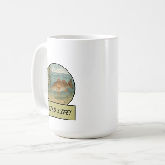 Redfish White Kitchen Tasse (Vorderseite Links)