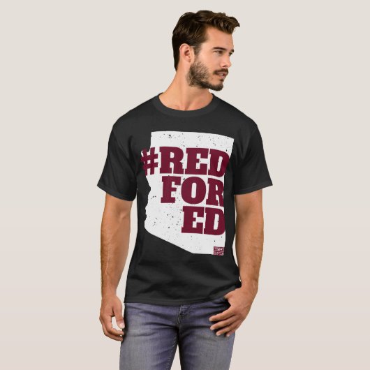 REDFORED Arizona Teacher Protest Campaign Educator T-Shirt (Vorne ganz)