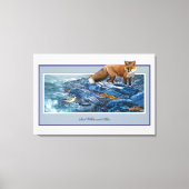 Redfox am Strand Leinwanddruck (Vorderseite)