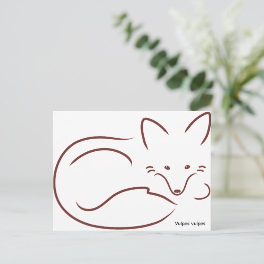 RedFox Postkarte (Stehend Vorderseite)