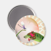 RedFrog beim Beobachten der Libellen Magnet (Vorderseite/Rückseite)