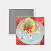 RedFrog mit Kois Magnet (Vorderseite/Rückseite)