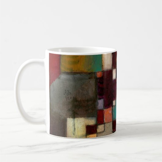 Redgreen und Violetgelbe Rhythmen, Paul Klee Art Kaffeetasse (Links)