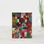Redgreen und Violetgelbe Rhythmen, Paul Klee Art Karte (Vorderseite)