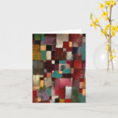 Redgreen und Violetgelbe Rhythmen, Paul Klee Art Karte (Gelbe Blume)