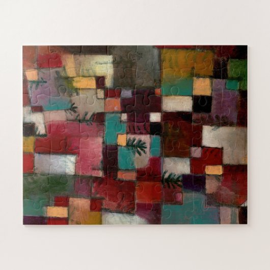 Redgreen und Violetgelbe Rhythmen, Paul Klee Art Puzzle (Horizontal)
