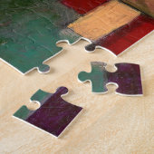 Redgreen und Violetgelbe Rhythmen, Paul Klee Art Puzzle (Seite)