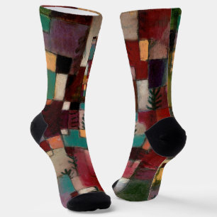 Redgreen und Violetgelbe Rhythmen, Paul Klee Art Socken