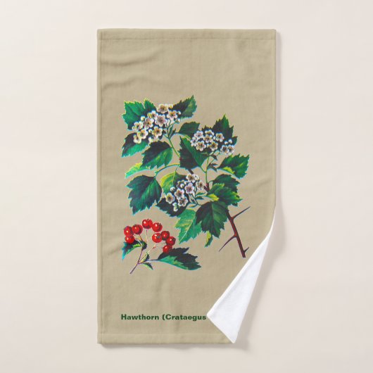 Redhaw Hawthorn über altes Papier Handtuch (Handtuch)