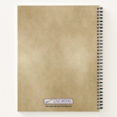 Redhaw Hawthorn über altes Papier Notizblock (Rückseite)