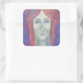 Redhead 2012 quadratischer aufkleber (Tasche)