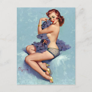 Redhead Beauty Button Up Postkarte