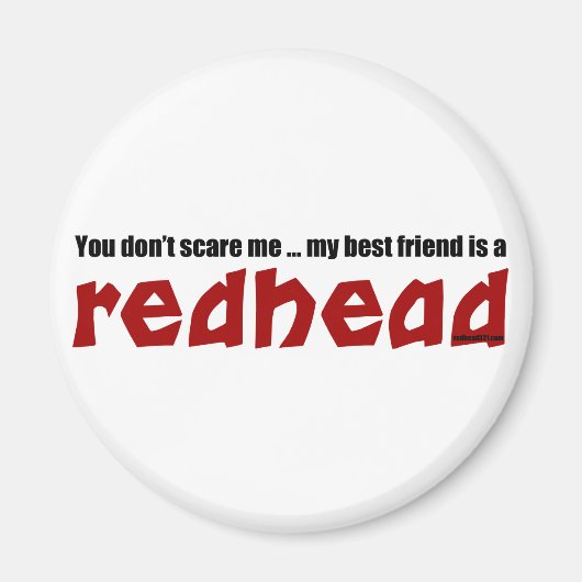 Redhead Best Friend Magnet (Vorne)