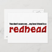 Redhead Best Friend Postkarte (Vorne/Hinten)