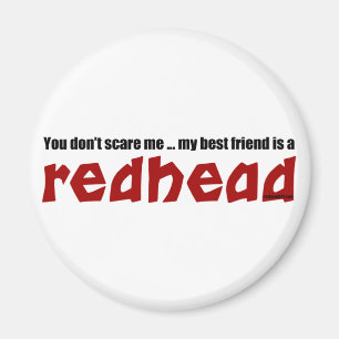 Redhead-bester Freund Magnet