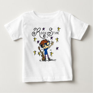 Redhead Boy Rock Star Baby T-shirt