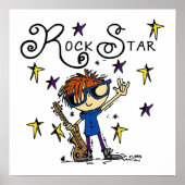Redhead Boy Rock Star Poster (Vorne)