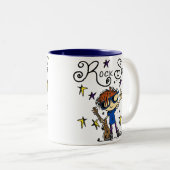 Redhead Boy Rock Star Zweifarbige Tasse (VorderseiteRechts)