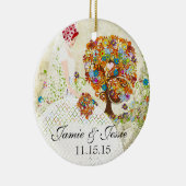 Redhead Brides Flower Tree Keramikornament (Rechts)