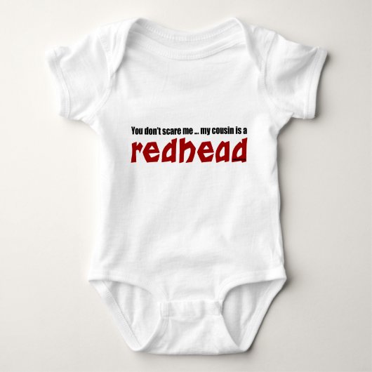 Redhead-Cousin Baby Strampler (Vorderseite)