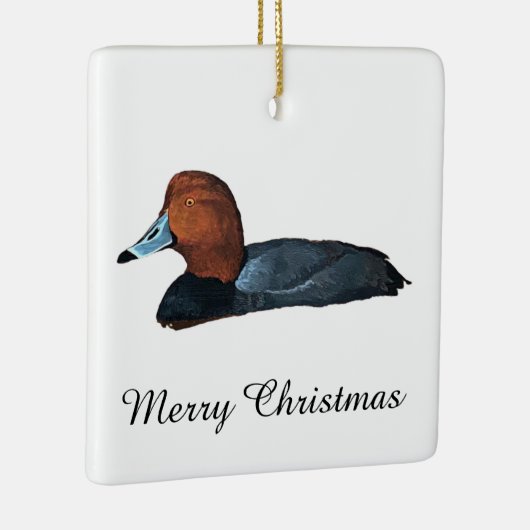 Redhead Duck Keramikornament (Rechts)
