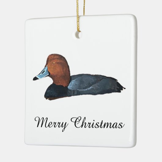 Redhead Duck Keramikornament (Links)