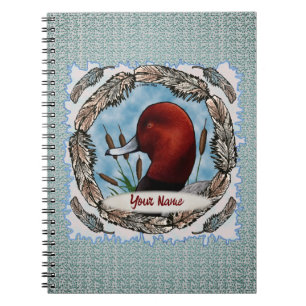 Redhead-Duck-Notebook Notizblock