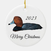 Redhead Duck Weihnachtsschmuck (Hinten)