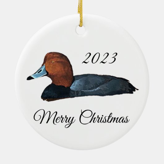 Redhead Duck Weihnachtsschmuck (Hinten)